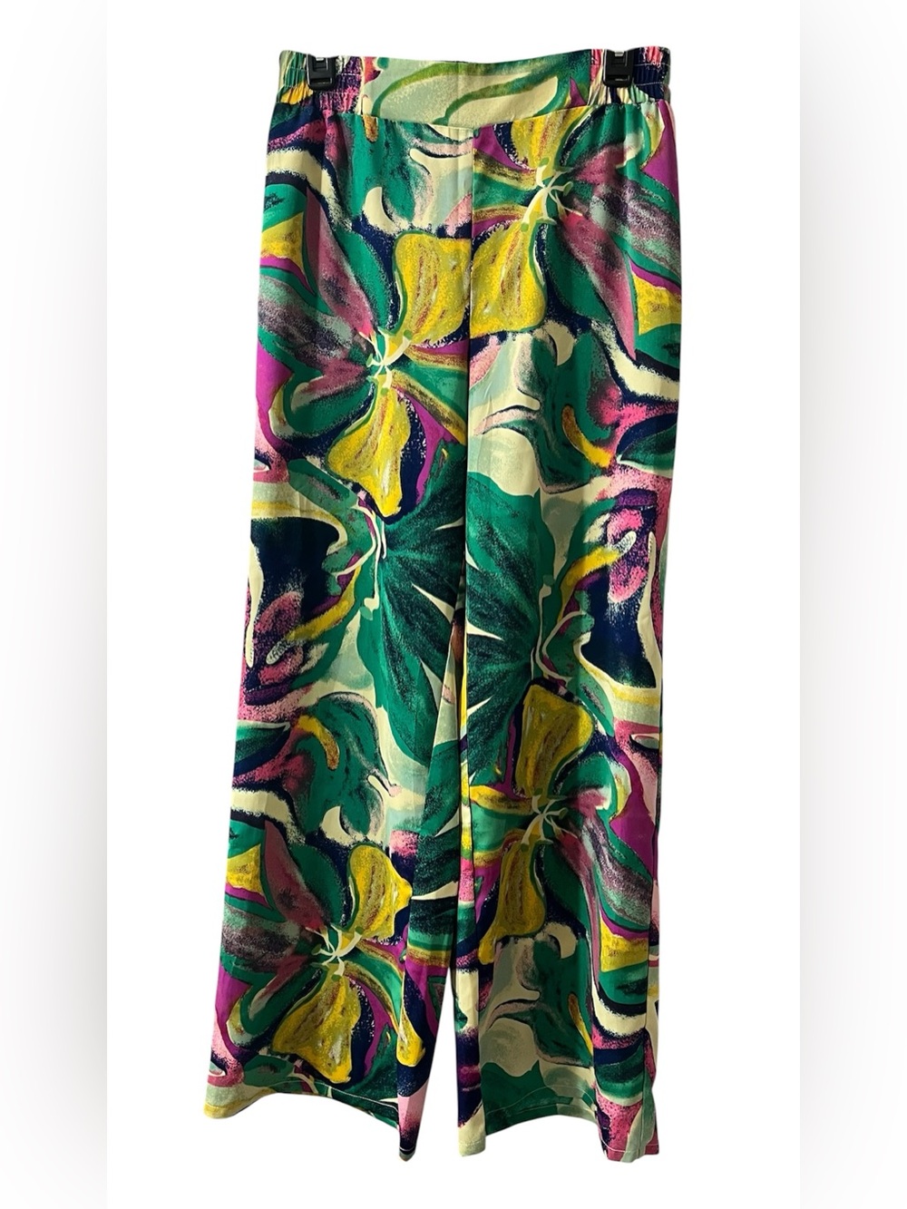 GRACIA Abstract Print Wide-Leg Pants